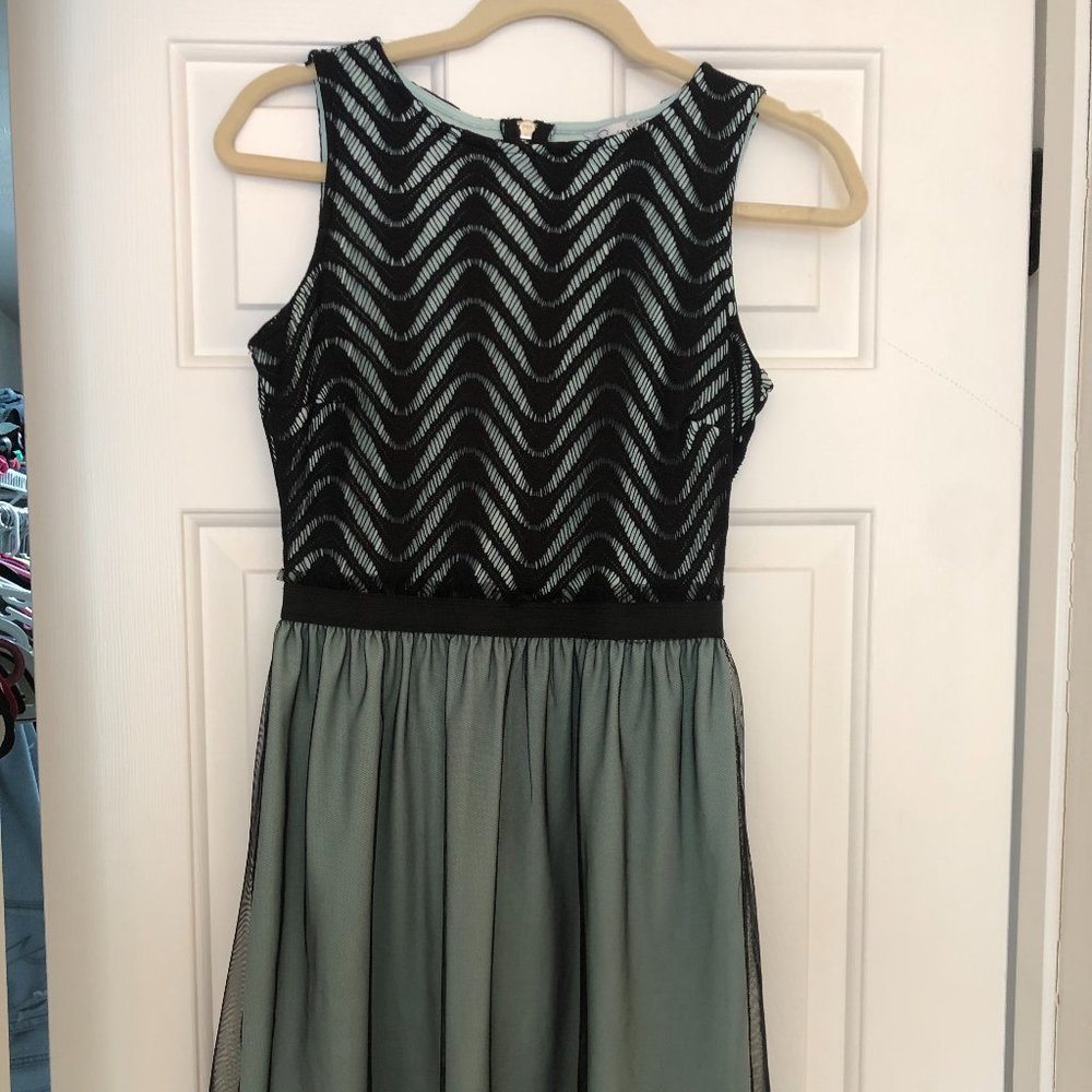 Light blue and black mini dress - size 5